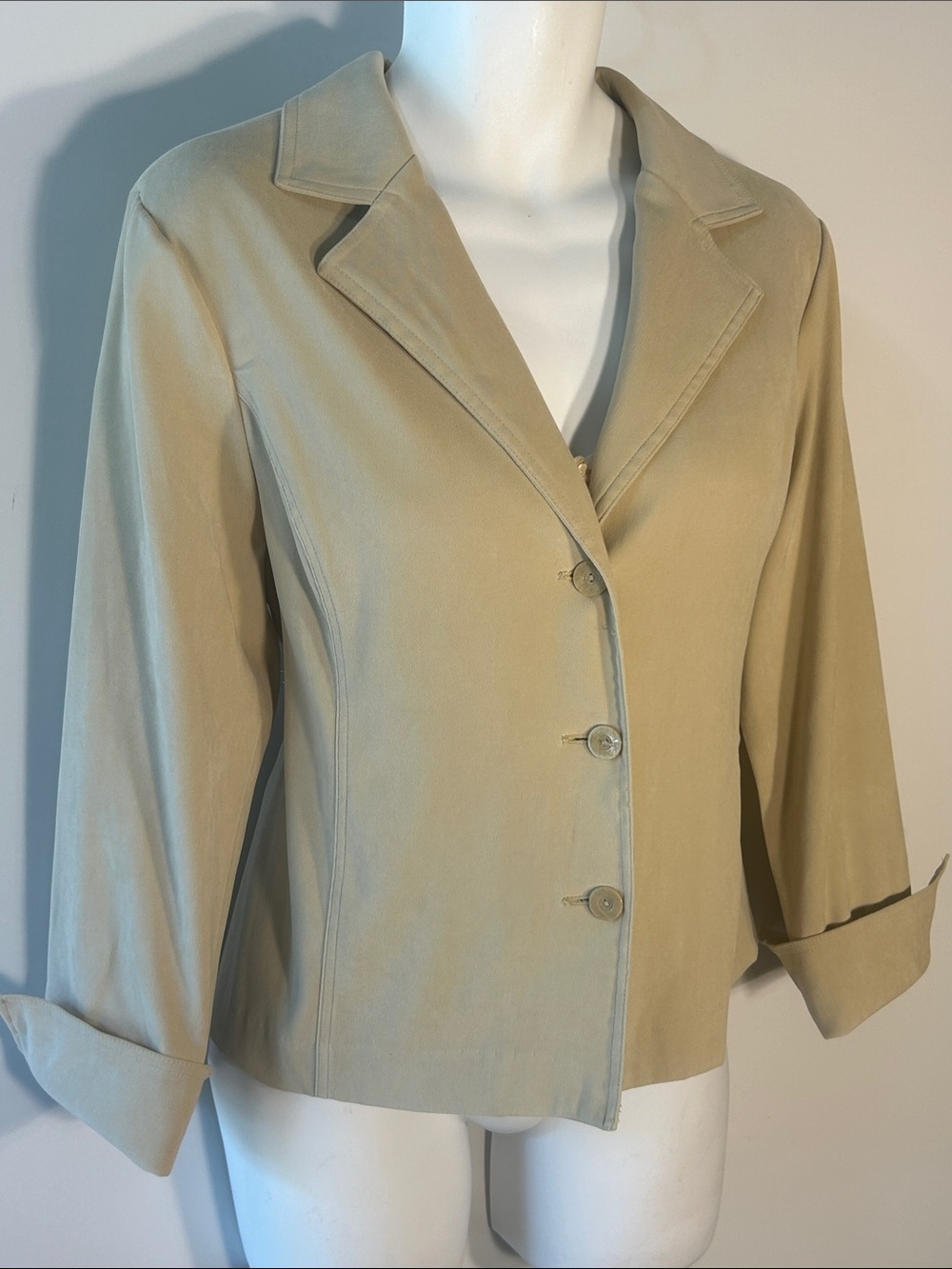 Cato SZ10 Khaki Blazer / Jacket Preppy Office Casual Closet Staple Modern